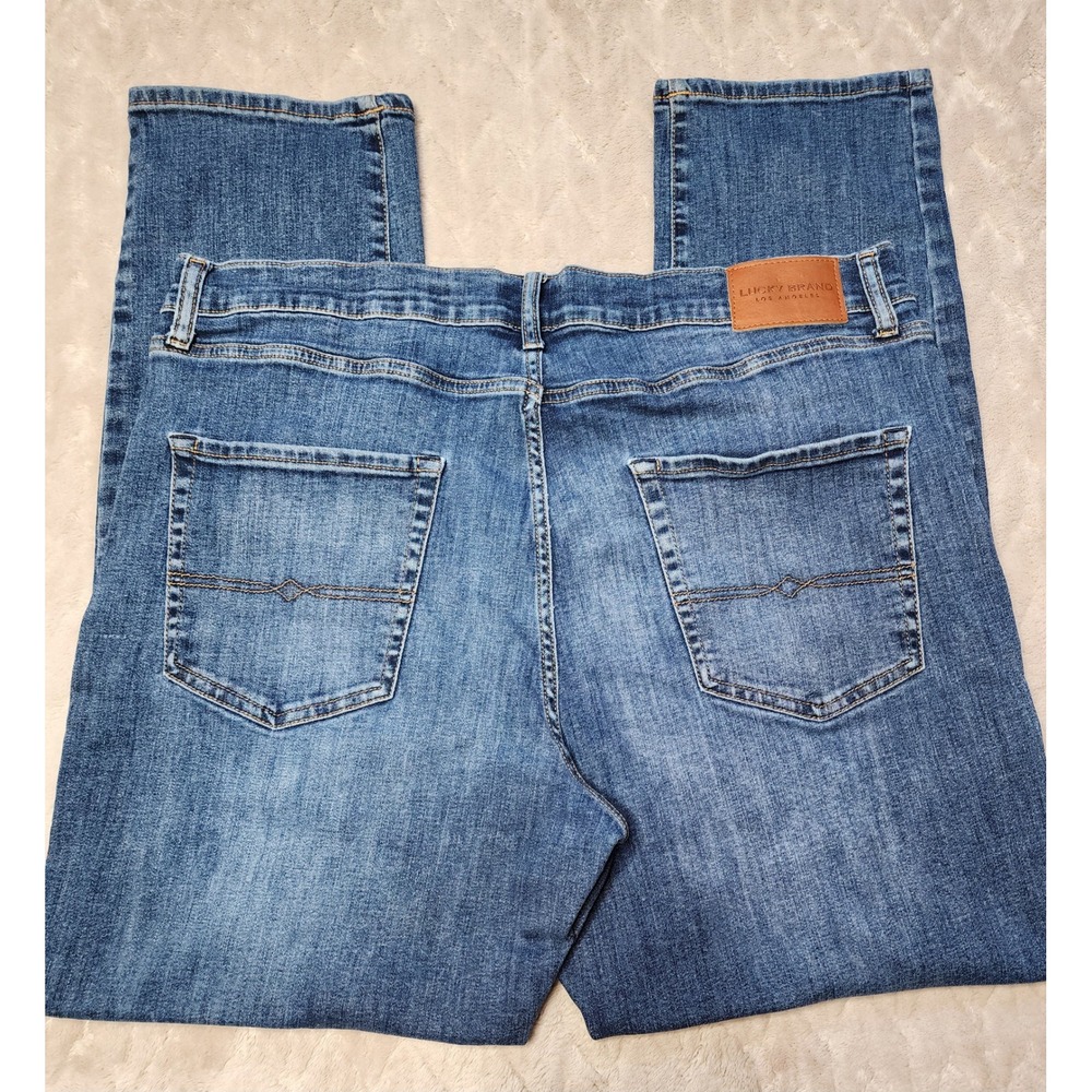 Lucky Brand Mens 410 Athletic Fit Jeans 40x32 Medium Wash Blue Denim Pants